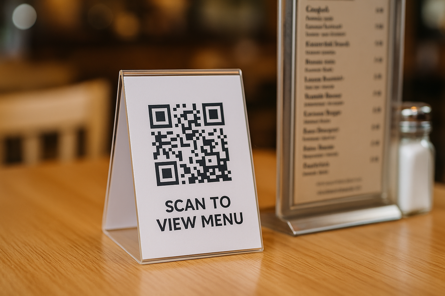 QR Code Menu Scan