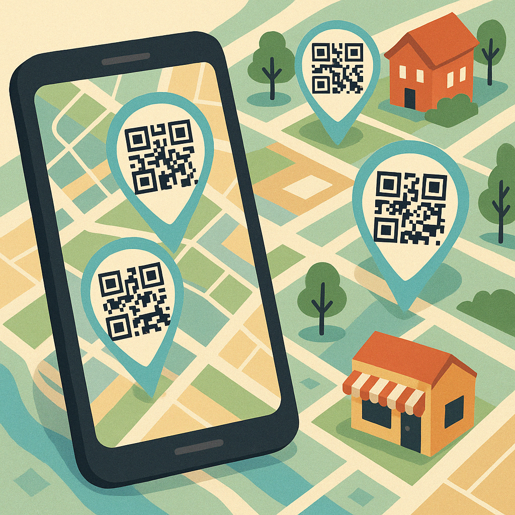 QR code on table